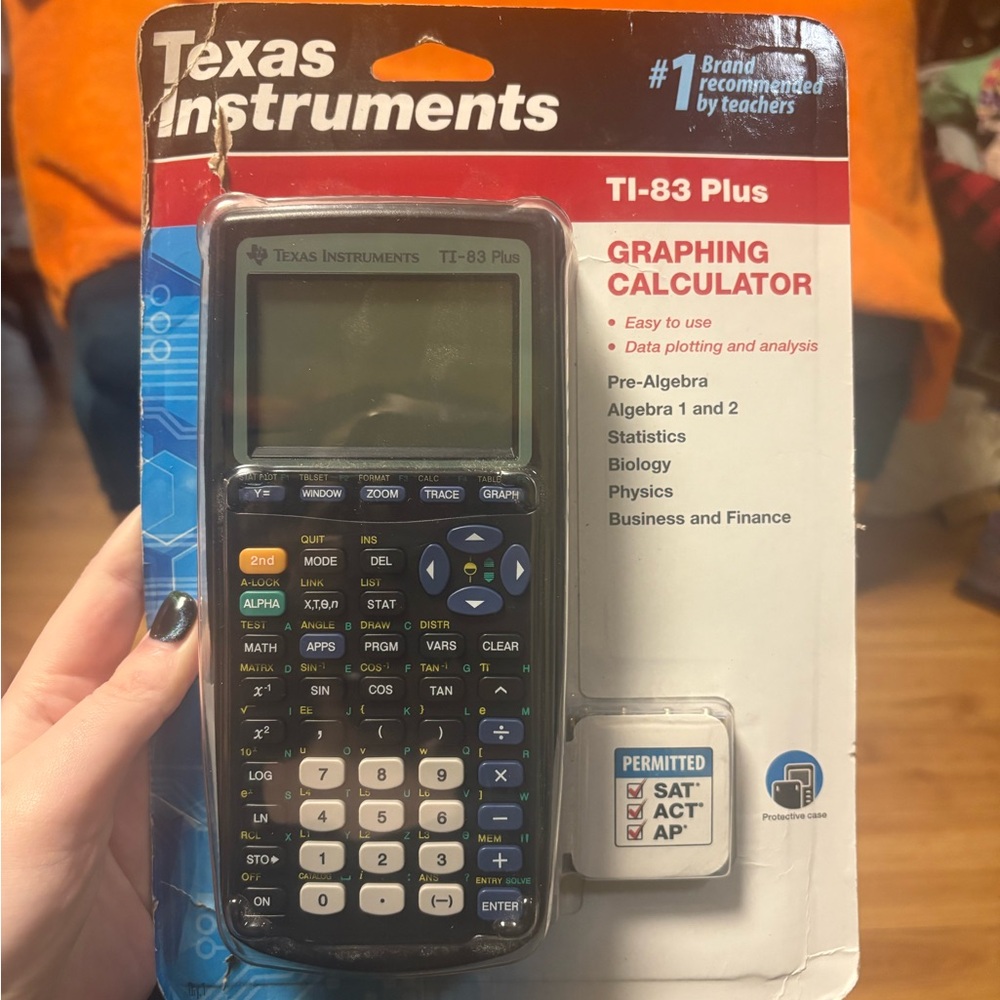 Texas Instruments TI-83 Plus Red and Black Calculator